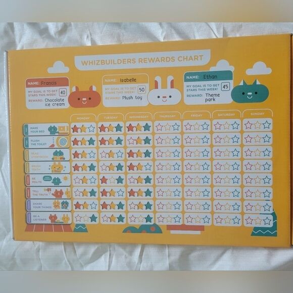 Magnetic Rewards Chart Kids - Reusable Teachers NWT Back to school - Picture 1 of 4